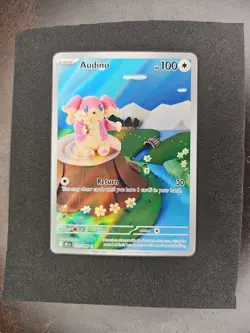 Pokemon TCG Audino 2025 Holo Black Bolt Illustration Rare Card 151/086 Sv: Black - Image 1