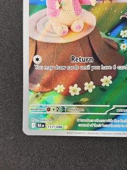 Pokemon TCG Audino 2025 Holo Black Bolt Illustration Rare Card 151/086 Sv: Black - Image 2