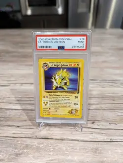 Lt. Surge's Jolteon Rare [PSA 9] - Gym Challenge Pokemon TCG Vintage Card MINT - Image 1
