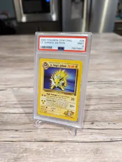 Lt. Surge's Jolteon Rare [PSA 9] - Gym Challenge Pokemon TCG Vintage Card MINT - Image 2