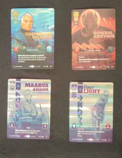 Star Wars Unlimited Secrets of Power Prestige Foil lot - 4 cards - Image 1