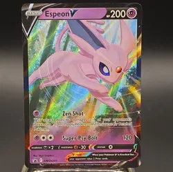 Espeon V SWSH201 Sword & Shield Black Star Promo Holo Pokemon Card - Image 1