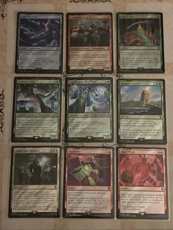 Final Fantasy Magic The gathering Surge Foil Lot 9x Cards All Near Mint - Image 1