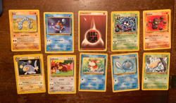 10 VINTAGE Pokemon Cards from Various Classic Sets!! - Image 1