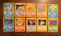 10 VINTAGE Pokemon Cards from Various Classic Sets!! - Image 1