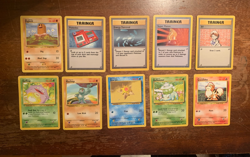 10 VINTAGE Pokemon Cards from Various Classic Sets!! - Image 1