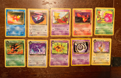 10 VINTAGE Pokemon Cards from Various Classic Sets!! - Image 1