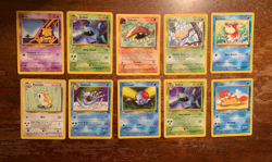 10 VINTAGE Pokemon Cards from Various Classic Sets!! - Image 1