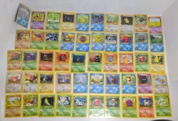 Pokemon WOTC Era 50 Card Vintage Card Collection Lot MP-NM RARE No Duplicates - Image 1