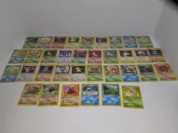Pokemon Bulk Wotc 35 Card Vintage Card Collection Lot MP-NM, Rare No Duplicates - Image 1