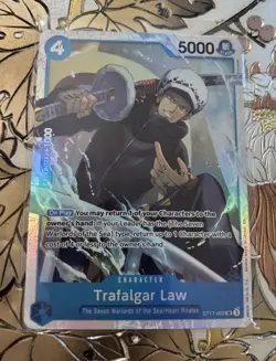One Piece Card Trafalgar Law Foil SR Premium Booster The Best Vol. 2 ST17-002 AU - Image 1