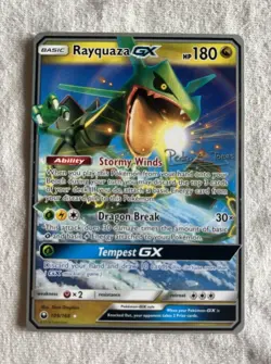 LP Rayquaza GX 109/168 2019 World Championships Non-Holo Pokemon TCG Card - Image 1
