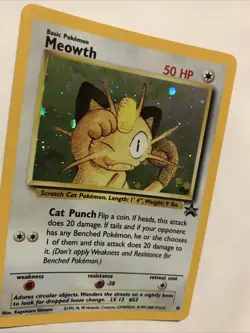 Pokemon Meowth Nintendo Black Star Promo 10 Holo Pokemon Card - Image 2