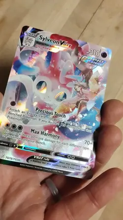 Sylveon Vmax Rapid Strike Brilliant Stars Trainer Gallery TG15/TG30 Pokemon Card - Image 2