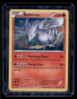 Reshiram 17/116 MP Pokemon Card Cosmos Holo Rare Foil Plasma Freeze MP - Image 1