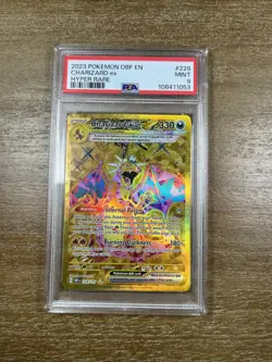 Pokemon TCG Charizard EX Obsidian Flames Holo Hyper Rare Card 228/197 PSA 9 - Image 1