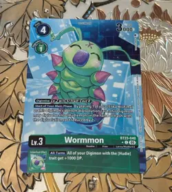 Digimon Card Game Wormmon BT23-040 C Box Topper BT23 Hackers Slumber - Image 1