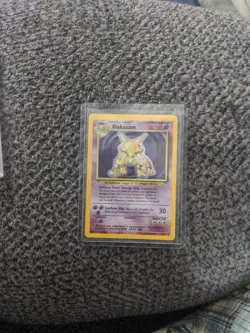 Pokemon Alakazam TCG Base Set Holo Card 1/102 Unlimited Holo Rare MINT - Image 5