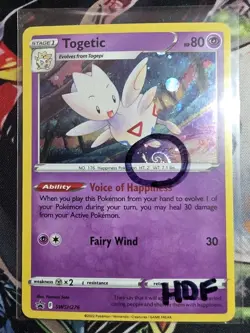 Pokemon Togetic HOLO SWSH276 HD SPIRAL SWIRL - Black Star Promo Card HDF - Image 1