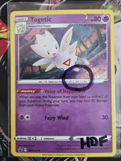 Pokemon Togetic HOLO SWSH276 HD SPIRAL SWIRL - Black Star Promo Card HDF - Image 2