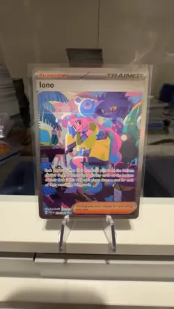 Pokemon TCG Paldean Fates Iono Holo Card 237/091 Special Illustration Rare - Image 1