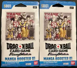 x2 Dragon Ball Super Card Game Manga Booster 01 Pack SB01 Fusion World Sealed - Image 1
