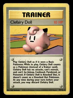 Clefairy Doll 70/102 Rare Base Set Pokemon Card - Image 1