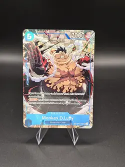 Monkey D Luffy - Treasure- OP13-058 (UC) One Piece Card Carrying On His Will - Image 1