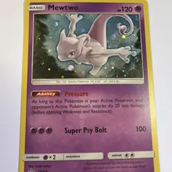 Pokemon TCG Mewtwo SM77 Black Star Promos Holo Card 2017 NM/LP Condition - Image 2