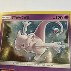 Pokemon TCG Mewtwo SM77 Black Star Promos Holo Card 2017 NM/LP Condition - Image 3