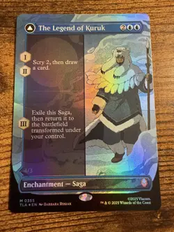 MTG Magic The Gathering Avatar The Legend of Kuruk Avatar Kuruk Borderless FOIL! - Image 1