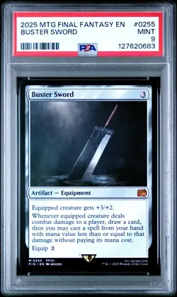 Buster Sword Final Fantasy Regular PSA 9 MINT - Image 1