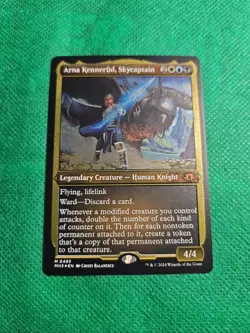 1x - Arna Kennerud, Skycaptain - ETCHED FOIL - Modern Horizons 3 - NM MTG - Image 1