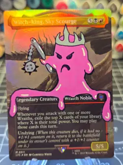 Witch-king, Sky Scourge - FOIL MTG *Altered Hand Painted * Silly art OOZE - Image 1