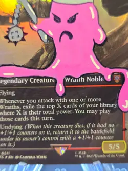 Witch-king, Sky Scourge - FOIL MTG *Altered Hand Painted * Silly art OOZE - Image 4