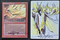 SKETCHED MtG Magic Jeff Menges Artist Proof _ Legends _ FIRESTORM PHOENIX _1/100 - Image 1