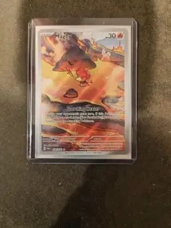 Pokemon TCG 2023 Paradox Rift English Full Art Holo Magby 186/182 Rare Card - Image 1