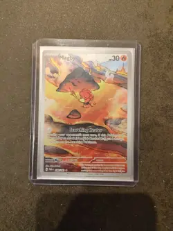 Pokemon TCG 2023 Paradox Rift English Full Art Holo Magby 186/182 Rare Card - Image 2