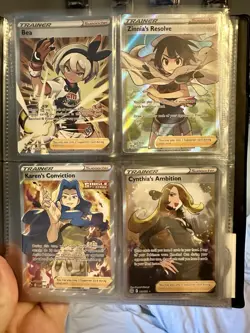 Pokemon Full Art Trainer Lot Of 32 Skyla Irida Cynthia Team Binder NM - Image 3