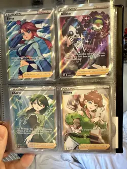 Pokemon Full Art Trainer Lot Of 32 Skyla Irida Cynthia Team Binder NM - Image 4