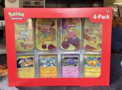 Lot Of 2 Pokemon TCG Scarlet & Violet 151 Mini Tin 4-Pack Sam’s Club Sealed New - Image 3