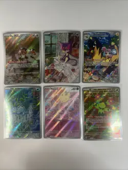 Lot Of 6 Illustration Rare Pokemon Cards - Image 1