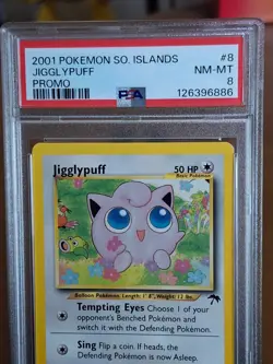 2001 Pokemon Southern Islands Jigglypuff #8 - PSA 8 NEAR MINT to MINT - CLEAN! - Image 2
