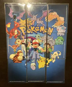 1999 Nintendo Pokemon TOPPS Card Company BINDER COVER PAGE - VERY GOOD WOW - Image 1