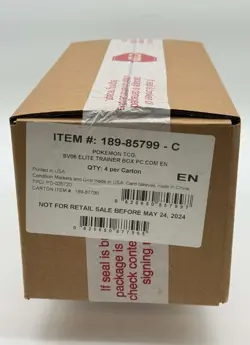Pokemon Center ETB Elite Trainer 4-Box Case SV06 Twilight Masquerade SEALED - Image 1