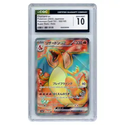 2023 Japanese Pokemon Charizard EX SV 151 Super Rare #185/165 CGC 10 Gem Mint - Image 1