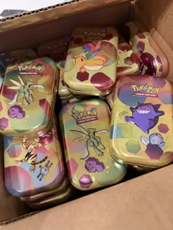 36 x Empty Pokemon 151 Mini Tin Set - Includes Art and Coins (NO PACKS) - Image 2