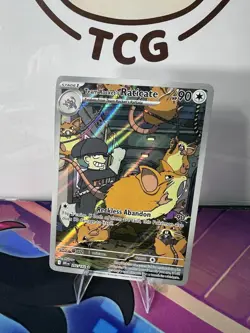 Pokemon TCG Destined Rivals Team Rockets Raticate Card IR NM Condition 202/182 - Image 2