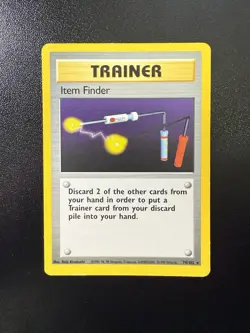 Item Finder 74/102 Base Set Rare Unlimited Pokemon TCG WOTC 1999 LP - Image 1