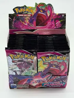Lot of (36) Pokemon SWSH Fusion Strike Booster Packs SEALED W/ Display Included - Image 1